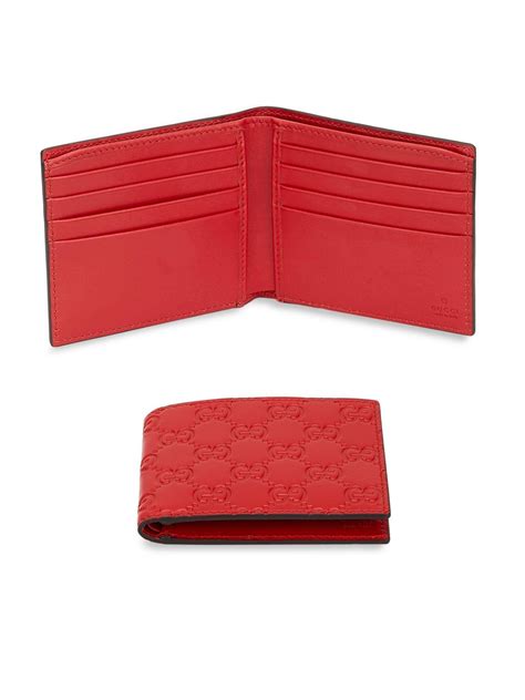 red gucci wallet men|authentic gucci red wallet.